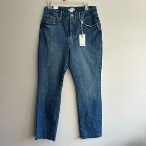 New Blue Good American Skinnyish Fit Hi-Rise jeans
